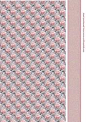 Pink Rose Pyramid Backing Sheet