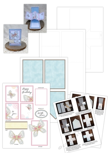 Butterfly Twist and Pop card