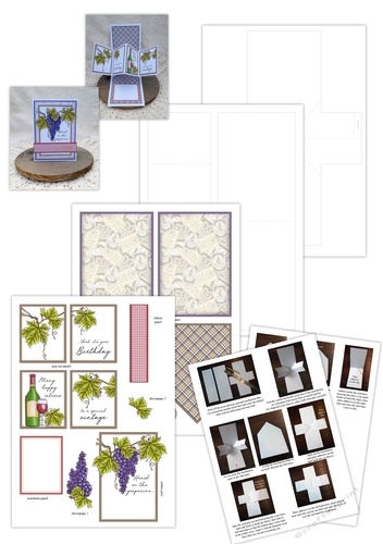 Grapevine Twist and Pop card
