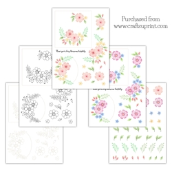 Stencil Bouquet Topper kit