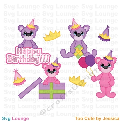 Birthday Svg Cut File, Announcement, Invitation