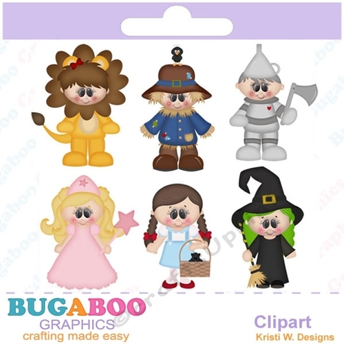 Off To See The Wizard Clipart - Clip art for scrapbooking, party invitations - Digital Scrapbooking