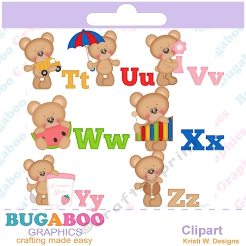Baby Alphabet Set Four Clipart, Scrapbooking, Greeting Cards, First Birthday Clipart, Baby Clipart