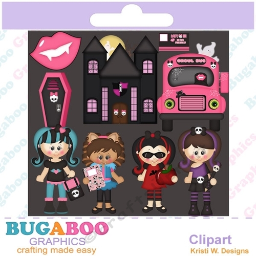 Halloween high Clipart, tv show clipart, monsters, - Digital Scrapbooking