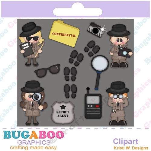 Detective, Private Investigator, Spy, When I Grow Up Collection - Instant Download - Commercial Use Digital Clipart Elements Set