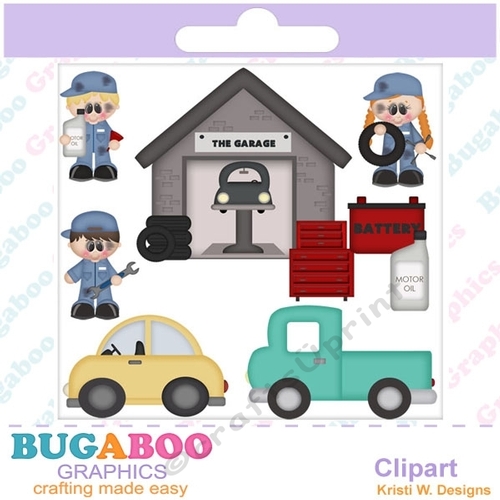 Mechanic, Car Clipart, DIGITAL SCRAPBOOKING CLIPART - When I Grow Up Mechanic