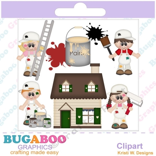 Painters Clipart DIGITAL SCRAPBOOKING CLIPART - When I Grow Up Painter