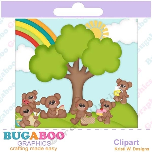 Teddy Bear Picnic, Summer, Party - Instant Download - Commercial Use Digital Clipart Elements Set