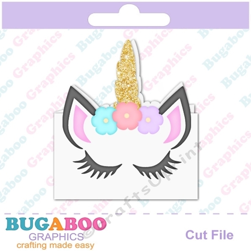 Unicorn svg cutting file birthday card, baby shower invitation, first birthday invitation
