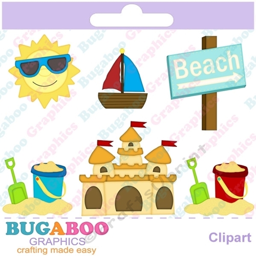Beach Clipart - Digital Clip Art