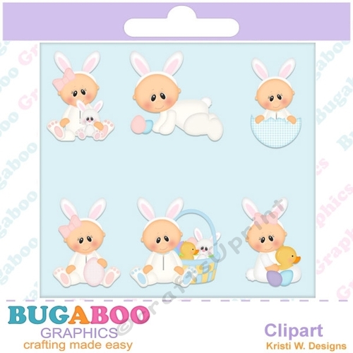 Babies First Easter Clipart  - Instant Download - Digital Clipart Elements Set - Digital Scrapbook