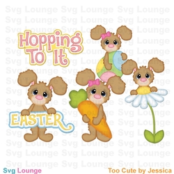 Easter Hop To It SVG Cut File