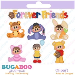 Forever Friends, Baby, Little Chubbies Collection - Instant Download - Commercial Use Digital Clipart Elements Set - Digital Scrapbooking