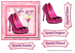 Pink Shoes Topper sheet