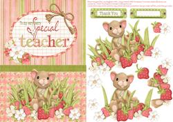 Image of cup90354_614 - To My Very Berry Special Teacher - cute Mouse Thank You Card
