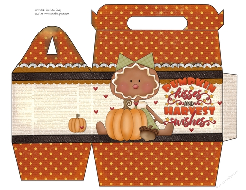 Pumpkin Kisses and Harvest Wishes Gable Box 1
