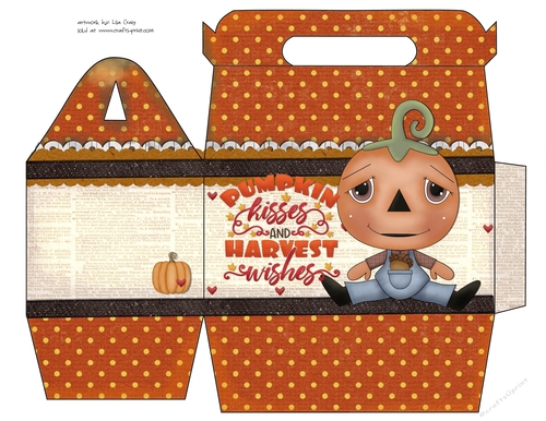 Pumpkin Kisses and Harvest Wishes Gable Box 2