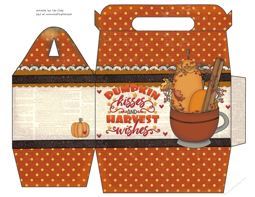 Pumpkin Kisses and Harvest Wishes Gable Box 3