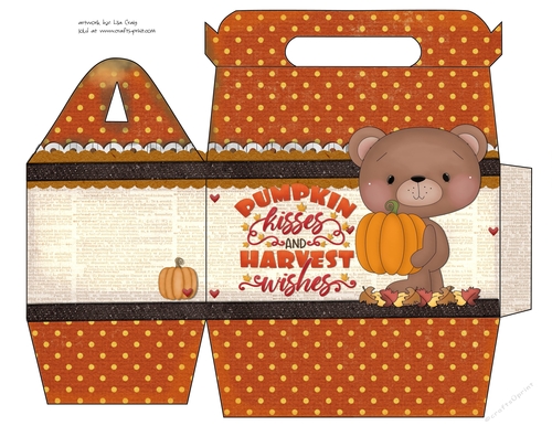 Pumpkin Kisses and Harvest Wishes Gable Box 6