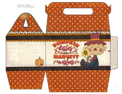 Pumpkin Kisses and Harvest Wishes Gable Box 8