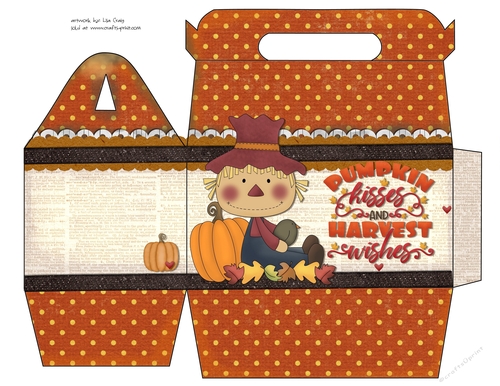Pumpkin Kisses and Harvest Wishes Gable Box 9