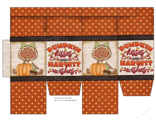 Pumpkin Kisses and Harvest Wishes Milk Carton 1