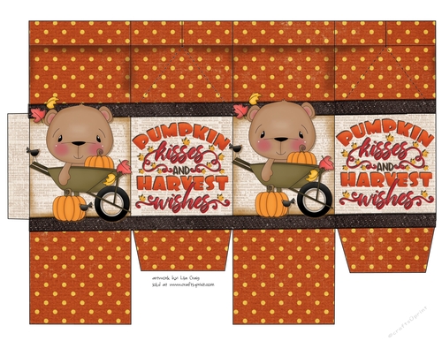 Pumpkin Kisses and Harvest Wishes Milk Carton 2