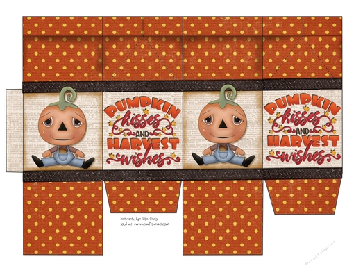 Pumpkin Kisses and Harvest Wishes Milk Carton 3