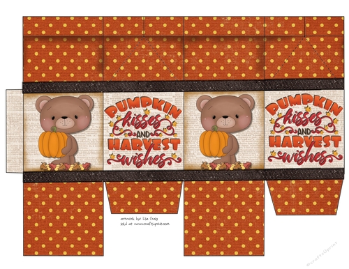 Pumpkin Kisses and Harvest Wishes Milk Carton 5