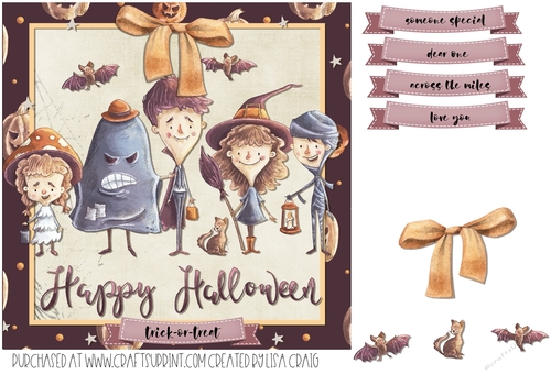 Happy Halloween Kids Quick Card 4