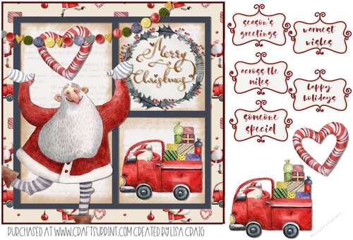 Silly Santa Quick Card 1