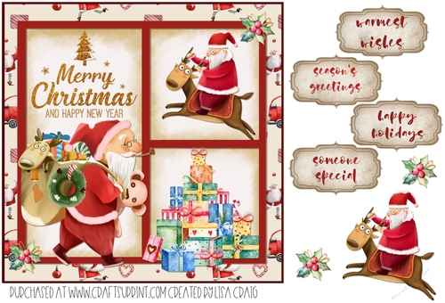 Silly Santa Quick Card 7