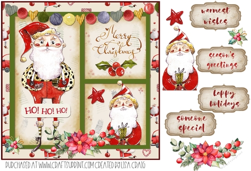 Silly Santa Quick Card 9