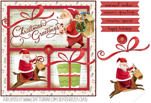  Silly Santa Christmas Quick Card 20