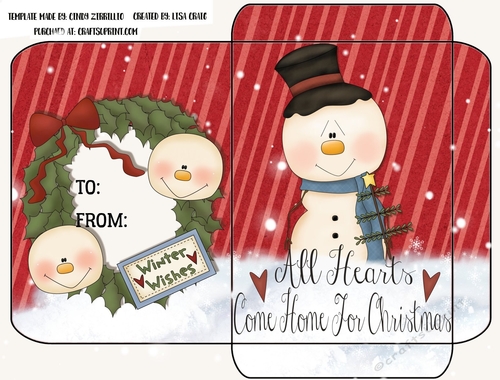 2019 Christmas Gift Card Envelope 1