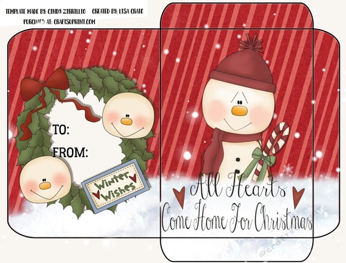 2019 Christmas Gift Card Envelope 2