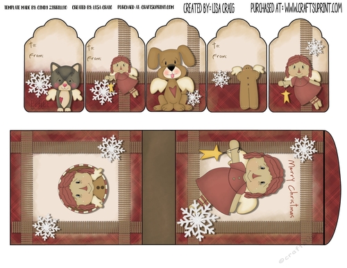 2019 Christmas Tags and Tent Card 4