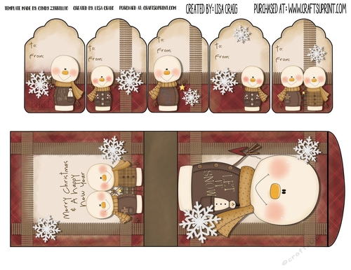 2019 Christmas Tags and Tent Card 5
