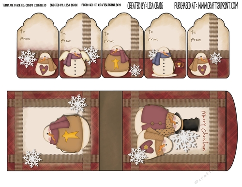 2019 Christmas Tags and Tent Card 6
