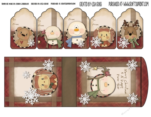 2019 Christmas Tags and Tent Card 8