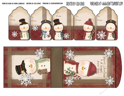 2019 Christmas Tags and Tent Card 9
