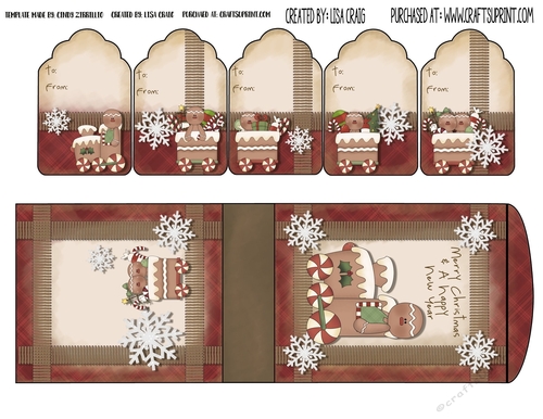 2019 Christmas Tags and Tent Card 13