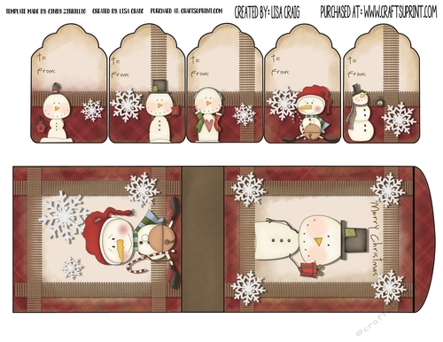 2019 Christmas Tags and Tent Card 15