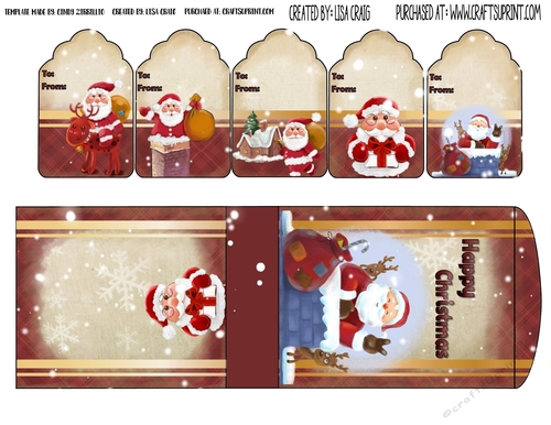 2019 Christmas Tags and Tent Card 16