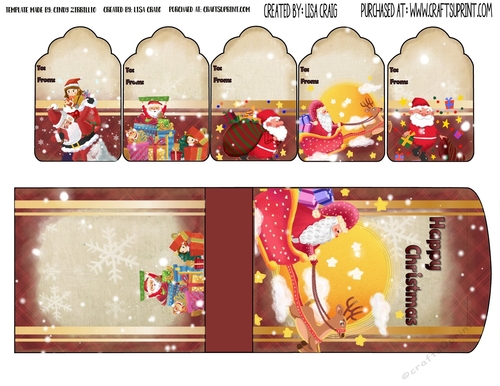 2019 Christmas Tags and Tent Card 17
