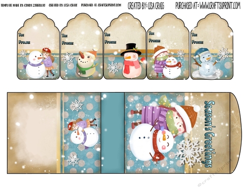 2019 Christmas Tags and Tent Card 18