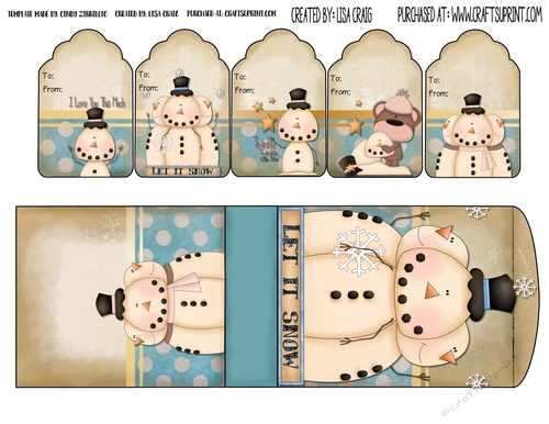 2019 Christmas Tags and Tent Card 23