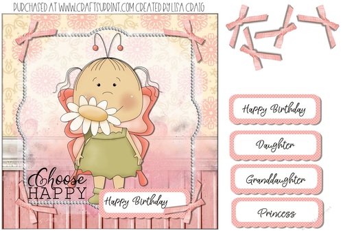 Choose Happy Fairy Card