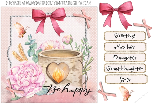 Be happy Card Front 1