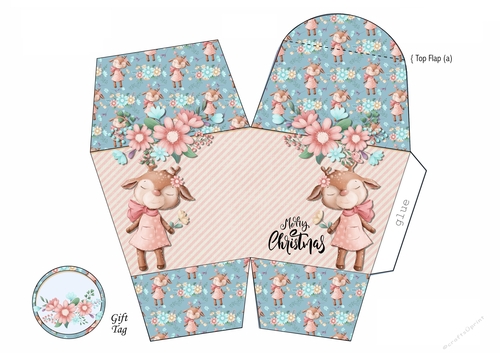 Reindeer Christmas Gift Box2